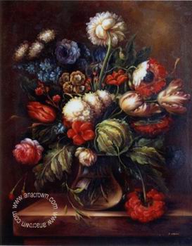 Floral, beautiful classical still life of flowers.048